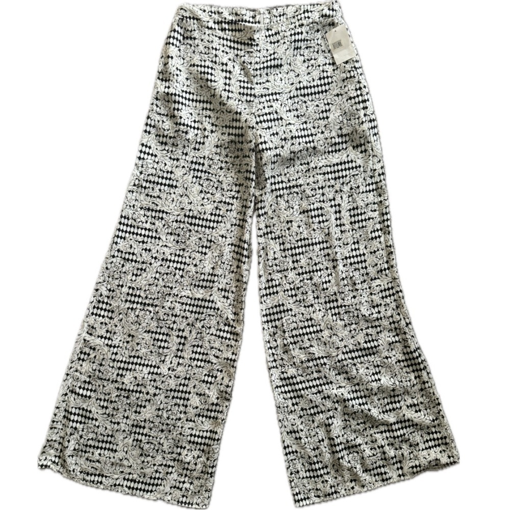 ASTR wide leg pants ornate pattern
